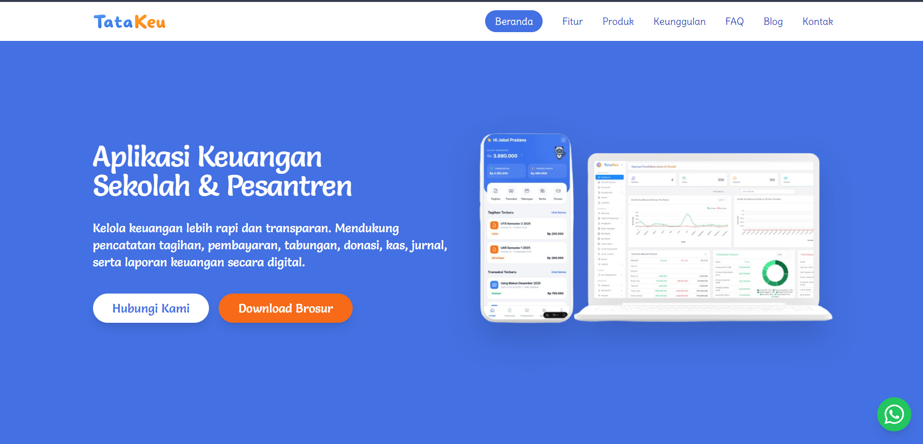 Aplikasi Keuangan Sekolah & Pesantren
